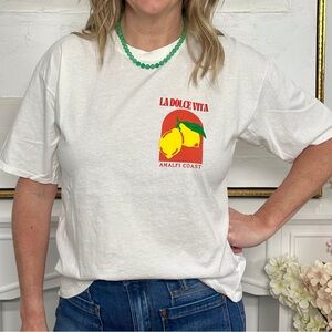 New with tags. Italian cotton. La dolce vita t shirt. One size